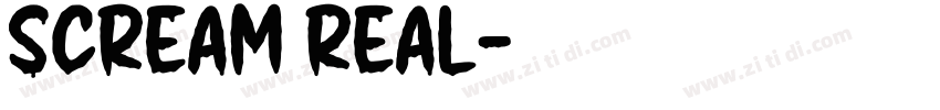 Scream Real字体转换